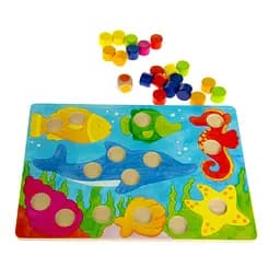 Настольная игра Goki Лото Разноцветный мир, 96 элементов (56705)