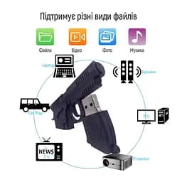USB флеш накопичувач ColorWay Pistol 64 GB 3.0 Black (CW-USBPL64) - мініатюра 11