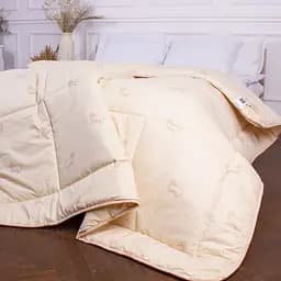 Ковдра вовняна MirSon Gold Camel №024, зимова, 155x215 см, кремова - мініатюра 5
