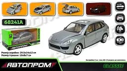 
Машинка металева Porsche Cayenne S 1:24 АВТОПРОМ світло звук двері багажник 68241A - мініатюра 2