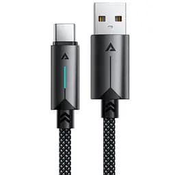 Дата кабель Acefast C19-04 USB to Type-C 3A (1.2m) Black