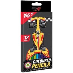 Карандаши цветные Yes Race Legend, 12 цветов (290671)