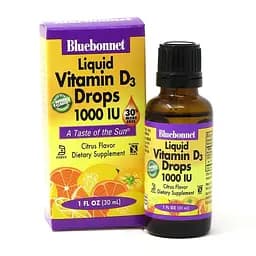 Вітаміни та мінерали Bluebonnet Nutrition Liquid Vitamin D3 1000 IU, 30 мл апельсин
