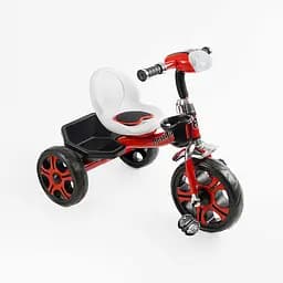 Велосипед 3-х колісний Best Trike колеса EVA переднє 12’’, заднє 10’’, сталева рама, фара з музикою та світлом, кошик, в кор.