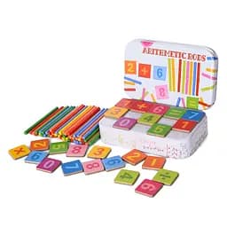 Деревянная игрушка Набор первоклассника MD 1887 цифры, знаки, числительные палочки