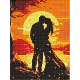 Алмазная мозаика Романтика чувств AMO7987 с АВ стразами 30х40 см