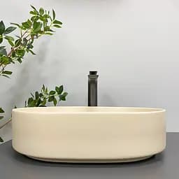 Умивальник VBI Verona 50 beige matt накладний VBI-011305 - мініатюра 4