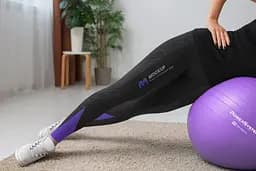 М'яч для фітнесу (фітбол) Power System PS-4011 Ø55 cm PRO Gymball Purple (PS-4011_55cm_Purple) - мініатюра 4