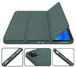 Чохол-книжка BeCover Tri Fold Soft TPU з кріпленням Apple Pencil для Apple iPad Pro 12.9 2020/2021/2022 Dark Green (711116) - мініатюра 2