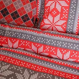 Підковдра MirSon Ranforce Elite 17-0658 Jingle 200 x 220 см червоно-сіра (2200009612336)