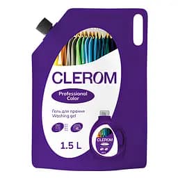 Гель для прання Clerom Professional Color дой-пак 1.5 л