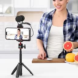 Тримач для телефона Ulanzi Vijim Smartphone Camera Grip With Fill Light UV-3282A CG-02 Black - мініатюра 8