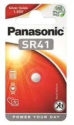 Батарейка Panasonic SR-41EL/1B срібло-цинкова SR41 (392 V392 D392) блістер 1 шт.
