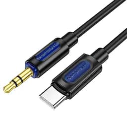 Аудіокабель BOROFONE BL20 True sound silicone digital audio conversion cable Type-C Black