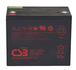 Аккумуляторная батарея AGM CSB GPL-12800 12V 80Ah