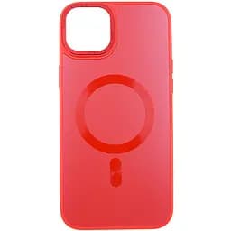 Чохол Epik TPU+Glass Sapphire Midnight Open Camera with MagSafe для Apple iPhone 15 Plus 6.7 Червоний/Red