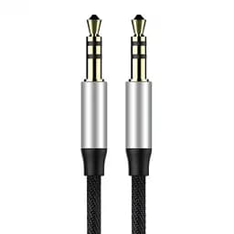 Аудiо кабель AUX Baseus Yiven Audio Cable M30 1.5 м чорний (CAM30-CS1) - мініатюра 4