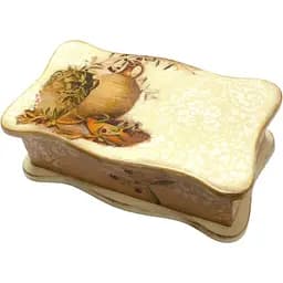 Шкатулка з фігурною кришкою Оливки вільха липа 26.5х15.5х9.5 см