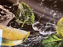 Вінілова наклейка на стіл Ківі та лайм Вода бризки самоклейка Зелений 65х120 см Happy Pocket Z184619 - мініатюра 8