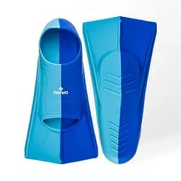 Короткі ласти для тренування в басейні Renvo Frio із закритою п'ятою синій блакитний розмір 27-29 (SF100-46 27-29)