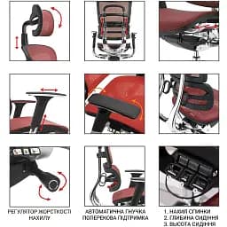 Офісне крісло GT Racer X-802L (W-23), помаранчеве (X-802L Orange (W-23)) - мініатюра 9