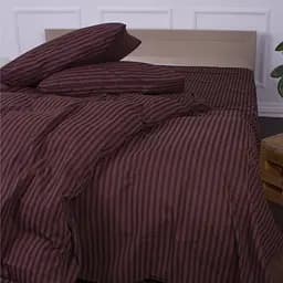 Простирадло MirSon Ranforce Elite 17-0617 Stripe Brown 220х150 см (2200008202187)