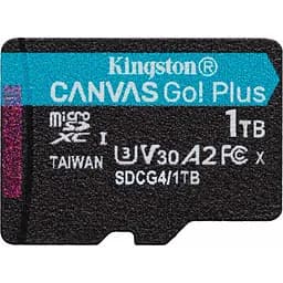 Карта пам'яті Kingston MicroSDXC 1TB Canvas Go! Plus class 10 UHS-I U3 V30 A2 (SDCG4/1TBSP)