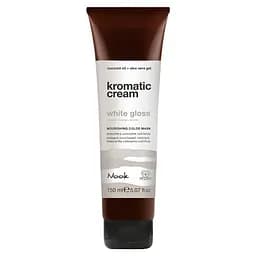 Живильна тонувальна маска НЕЙТРАЛЬНИЙ NOOK KROMATIC CREAM Nourishing Color Mask White Gloss 150 мл - мініатюра 1