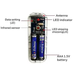 Бездротовий датчик руху на 433 мГц на батарейках ААА до 80 метрів Nectronix PIR-433 (100888) - мініатюра 5