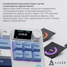 Клавіатура Ajazz AK870 Plus Murad Switch Blue/White/Dark Blue [AK870-MU-BWD] [142207] - мініатюра 4