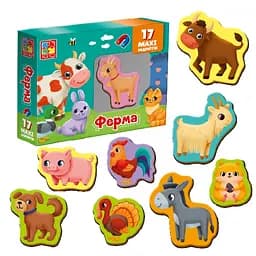 Набор магнитов Vladi Toys Ферма, 17 шт. (VT3106-24)