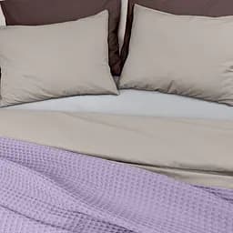 Плед-покривало Cosas Greek Waffle Lavander вафельне 110х140 см (Blanket_25Pale_GreekWaffle_110x140) - мініатюра 2