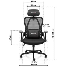 Крісло Huzaro Combat 2.7 Black - мініатюра 9