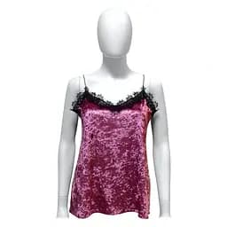Майка Seta Decor Оксамит з гіпюром S 17-1001Old-Rose