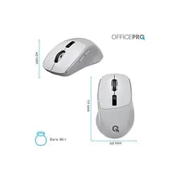 Мишка OfficePro M398G Wireless/Bluetooth Gray (M398G) - мініатюра 12