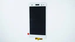 Дисплей для смартфона Sony Xperia C3 D2502, D2533, white у зборі з тачскріном без рамки
