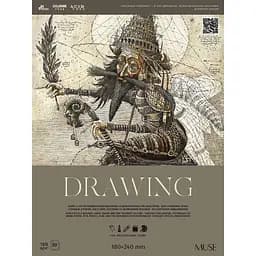 Блок Muse Drawing на склейці 18x24 см 30 аркушів в асортименті (PB-GB-030-084)