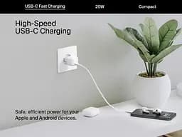 Belkin Зарядний пристрій мережевий Belkin 20Вт USB-C PD PPS білий - мініатюра 7