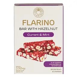 Батончики Flarino з фундуком, смородиною та м'ятою 132 г (HСР-130)