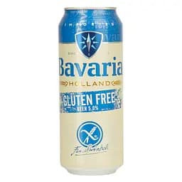 Пиво Bavaria Gluten Free 5% 0.5 л з/б