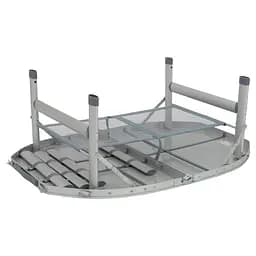Складний стіл Bo-Camp Premium Oval 100x70 cm Grey (1404424) - мініатюра 6