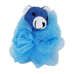 Мочалка для купання малюків "Ведмедик" Mega Zayka MGZ-0912(Blue) нейлон