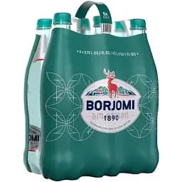 Упаковка мінеральна вода Borjomi 0.75 л 6 пляшок