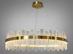 Люстра стельова LED LUXON Diasha 828/800BR, 90W, хром, 4950 лм, регульована висота, для кухні та інтер'єру - мініатюра 4