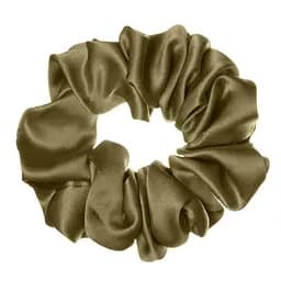 Шовкова резинка для волосся Чумацький Шлях підвищеної еластичності та міцності Розмір L в Подарунковій упаковці Хакі (1213-02)