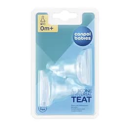 Набор силиконовых сосок к бутылкам с узким отверстием 2 шт "EasyStart" мини