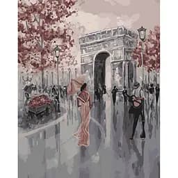 Картина за номерами ArtCraft Пані на площі Етуаль 40x50 см (11224-AC)