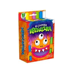 Мел для рисования на асфальте Крейдочка Danko Toys КRD-02-01U 10 шт, толстые