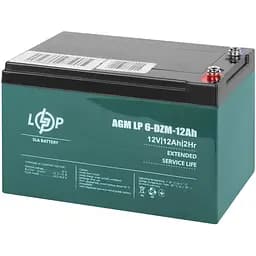 Акумулятор LogicPower 6-DZM-12 Ah тяговий свинцево-кислотний під болт М5 (LP9172)