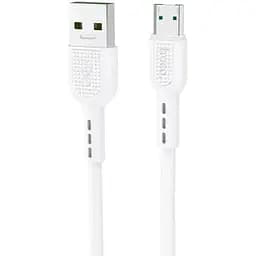 Кабель Hoco X33 Micro 4A Surge flash charging data cable Белый